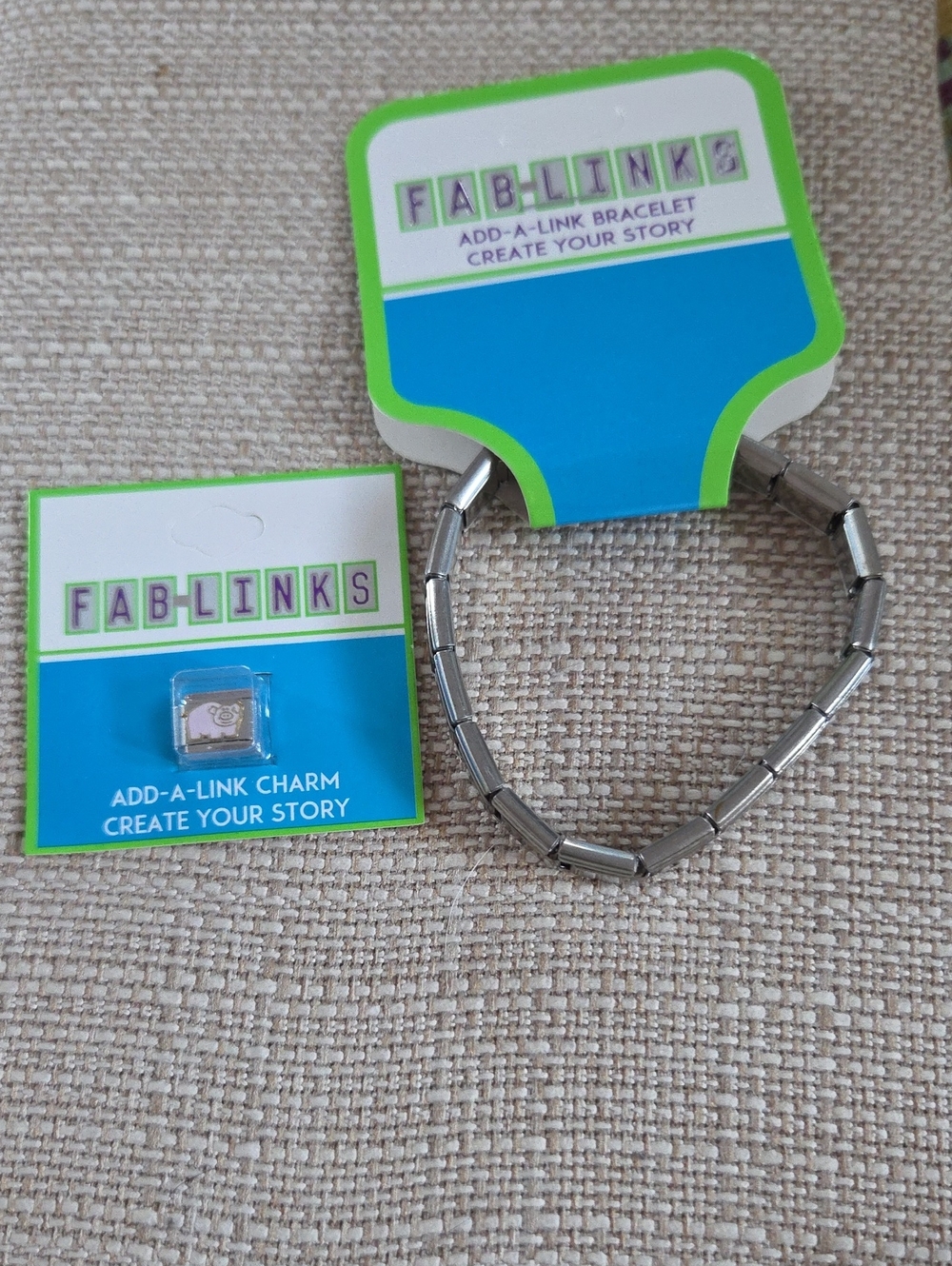 Fablinks Silver Add-A-Link Bracelet with Charm